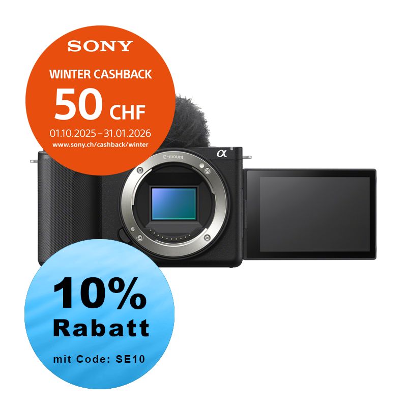 Sony ZV-E10 II Gehäuse - ''4 Jahre Garantie'' - inkl. CHF 50.- Cashback