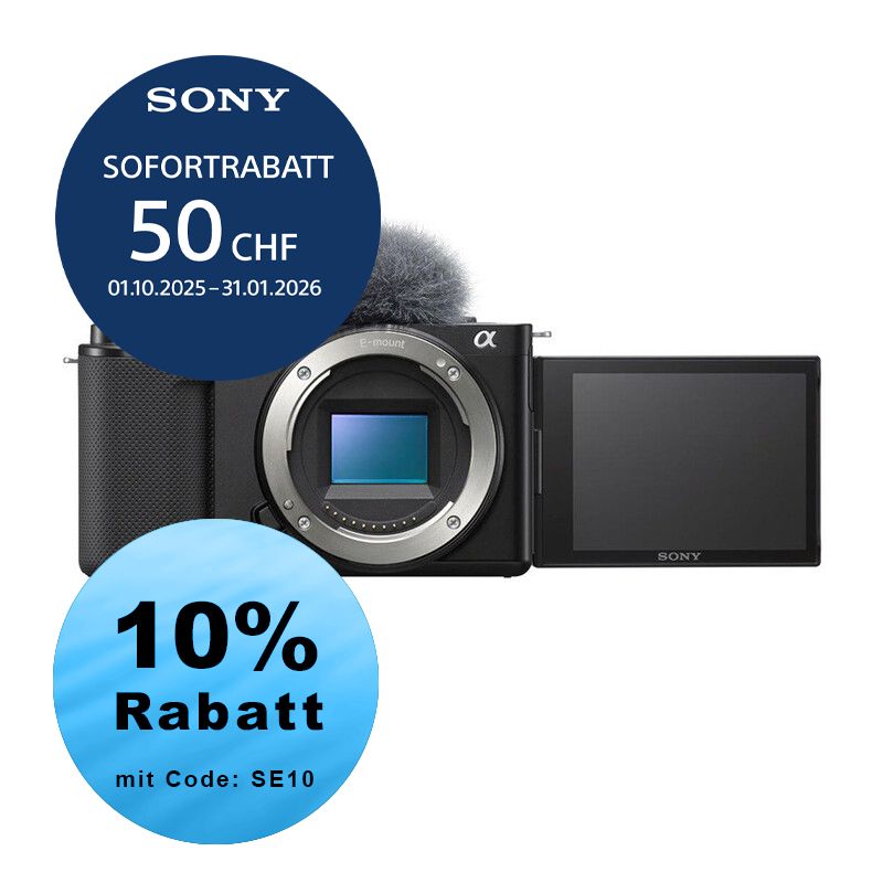 Sony ZV-E10 Gehäuse - ''4 Jahre Garantie'' - inkl. CHF 50 Sofortrabatt