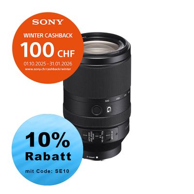 Sony FE 70-300mm 4.5-5.6 G OSS - ''4 Jahre Garantie'' - CHF 100.- Cashback