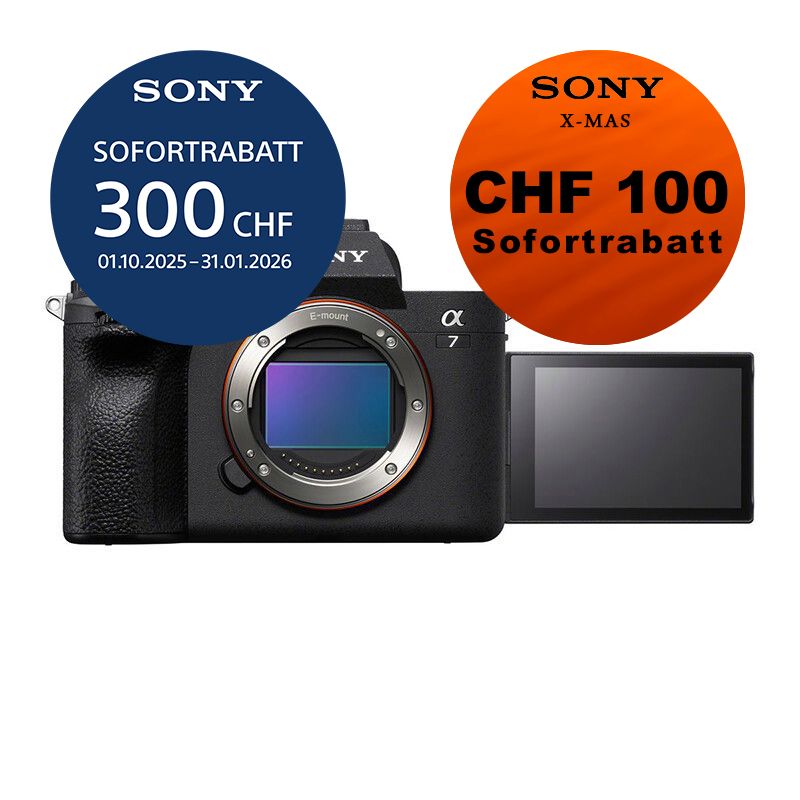 Sony A7 Mark IV Gehäuse - ''4 Jahre Garantie'' - inkl. CHF 300 Sofortrabatt + CHF 100 XMAS Rabatt