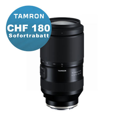 Tamron 70-180mm 2.8 Di III VXD G2 (Sony) - inkl. CHF 180 Sofortrabatt Tamron 70-180mm 2.8 Di III VXD G2 (Sony) - inkl. CHF 180 Sofortrabatt