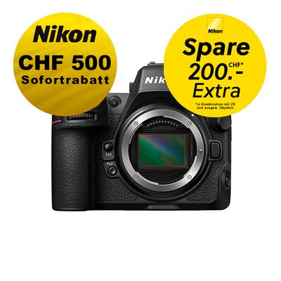 Nikon Z8 Gehäuse - ''Swiss Garantie'' - inkl. CHF 500 Sofortrabatt + CHF 200 Kombirabatt