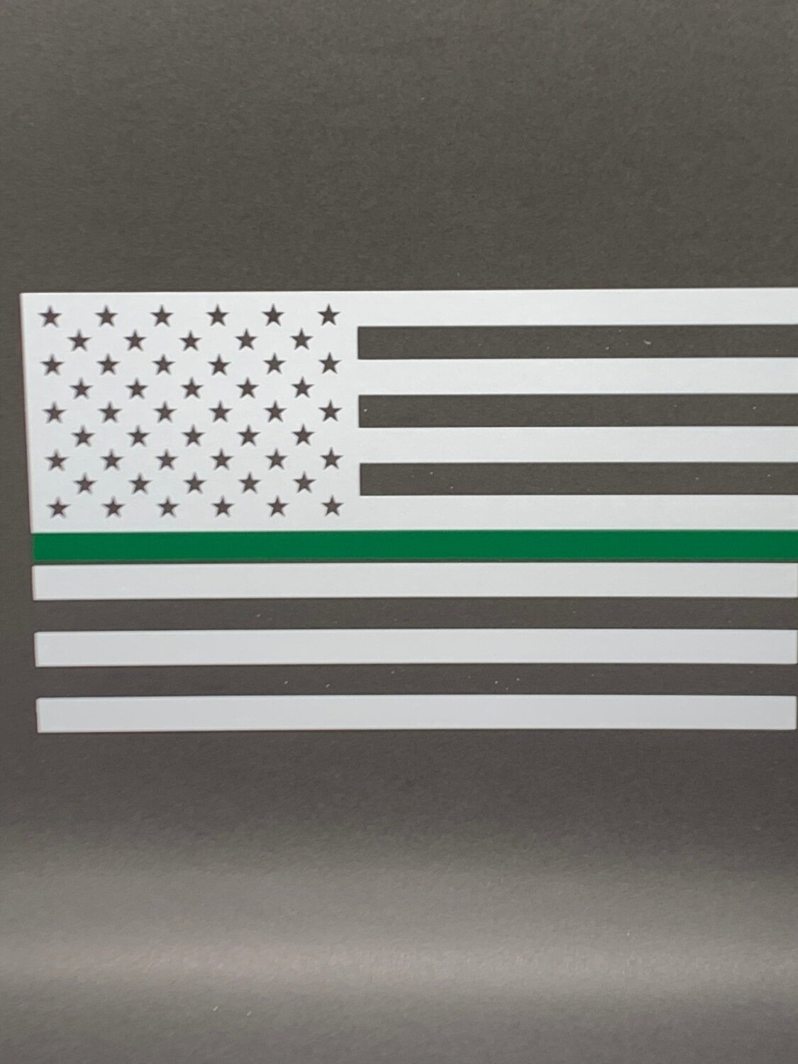 Green Line Flag Decal