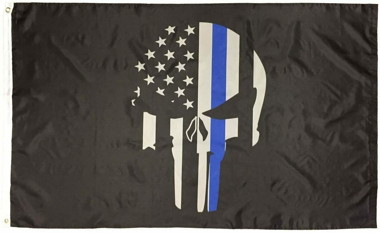 Flags 3X5 Specialty Blue Line Punisher