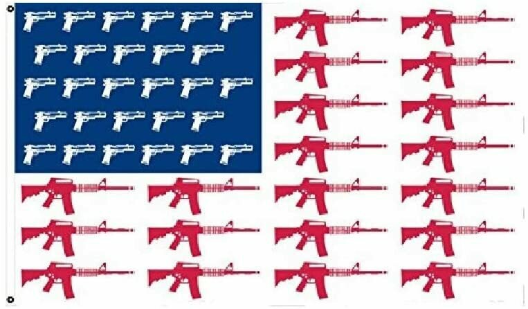 Flags 3X5 USA Gun