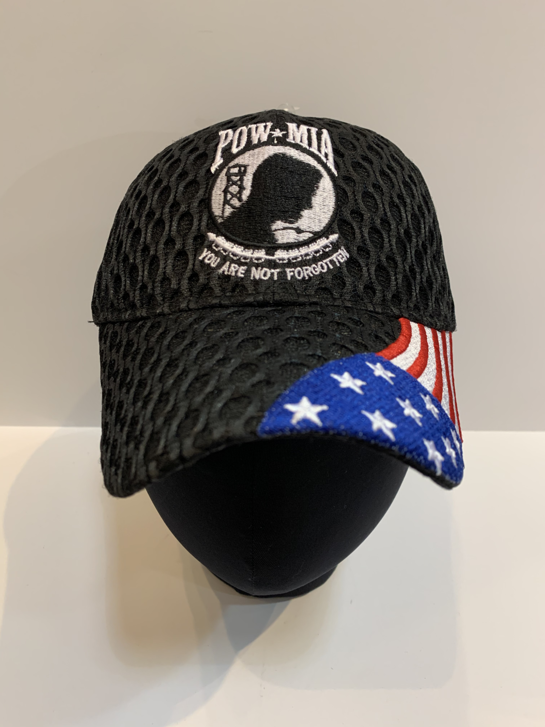 Patriotic Hats B-PowMIA/USA