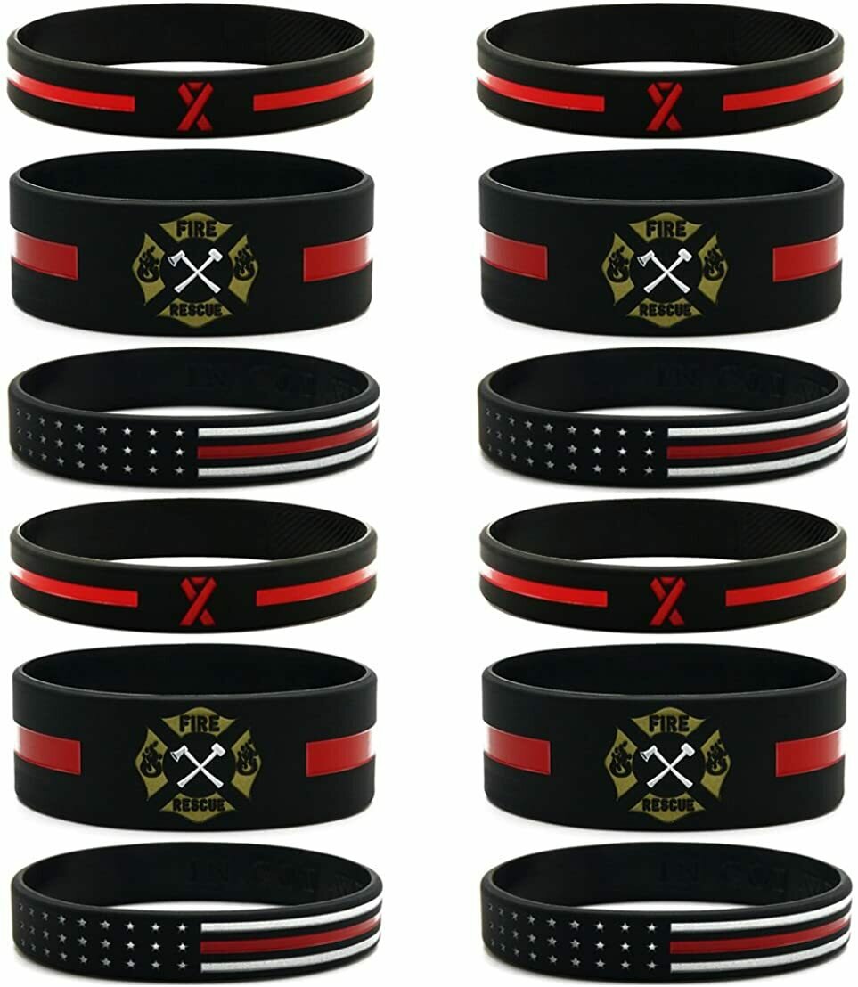 Red Line Silicon Bracelets
