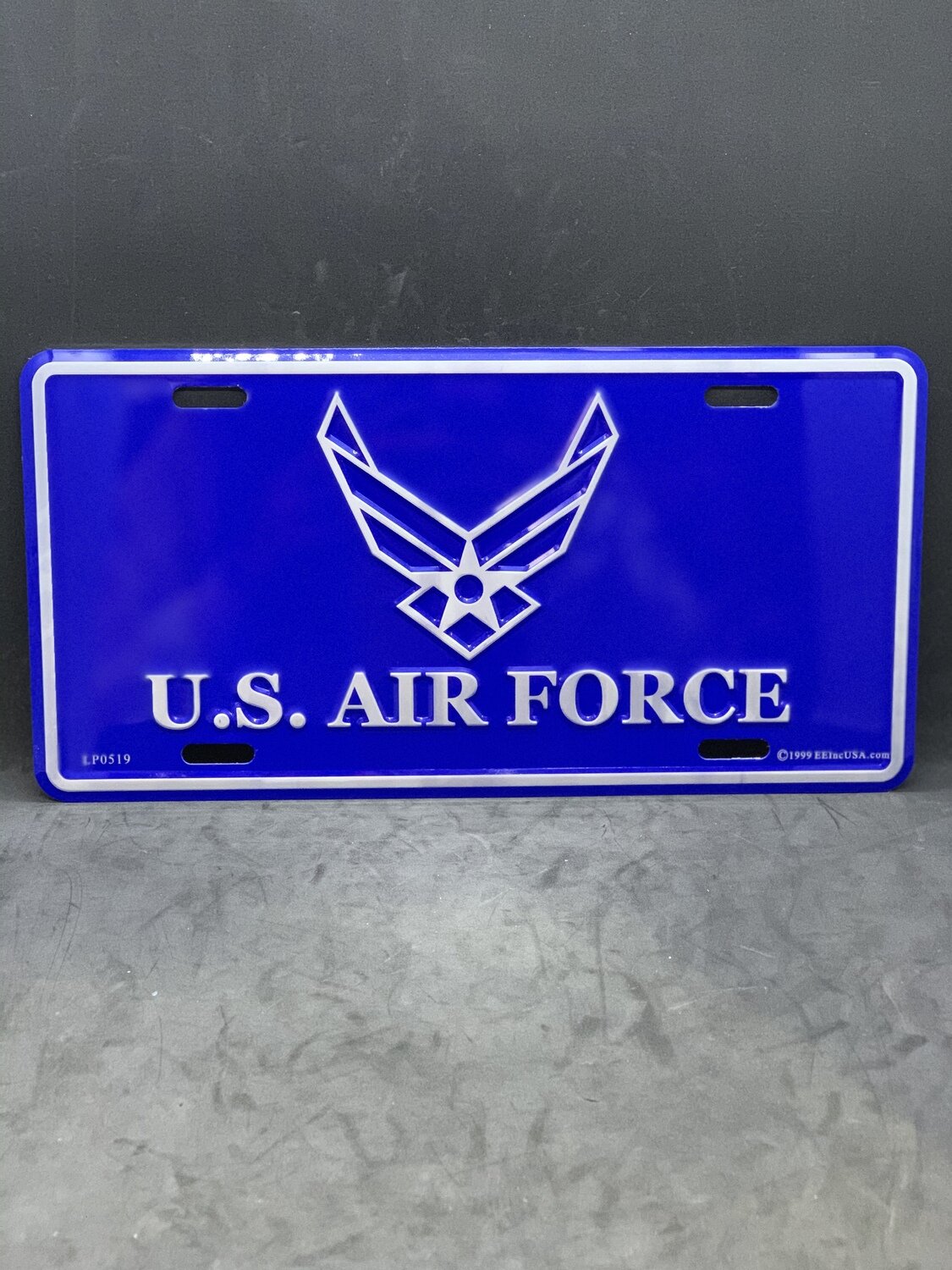 USAF Blue & Silver License Plate