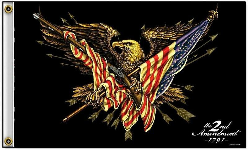 Flags 3X5 Specialty Eagle 2nd Ammendment