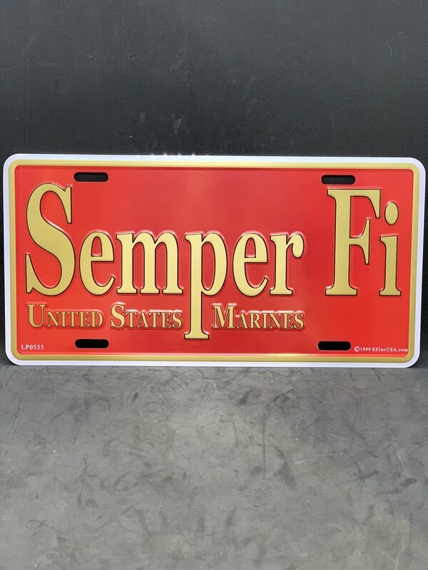 Semper Fi License Plate