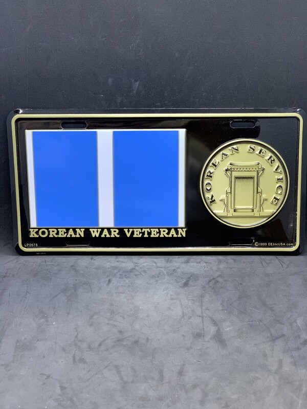 Korean War Vet. License Plate