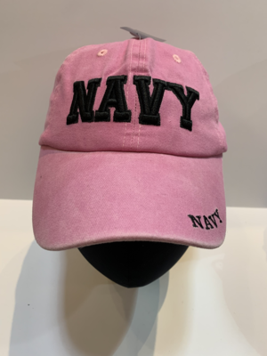 NAVY Hats PINK- Navy