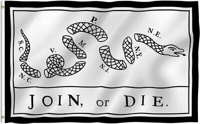 Flags 3X5 Join or Die White