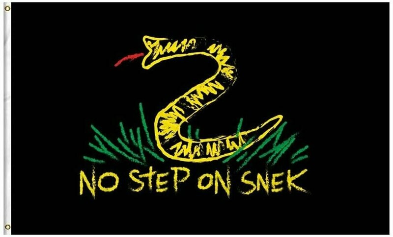 Flags 3X5 No Step On Snek (Black)
