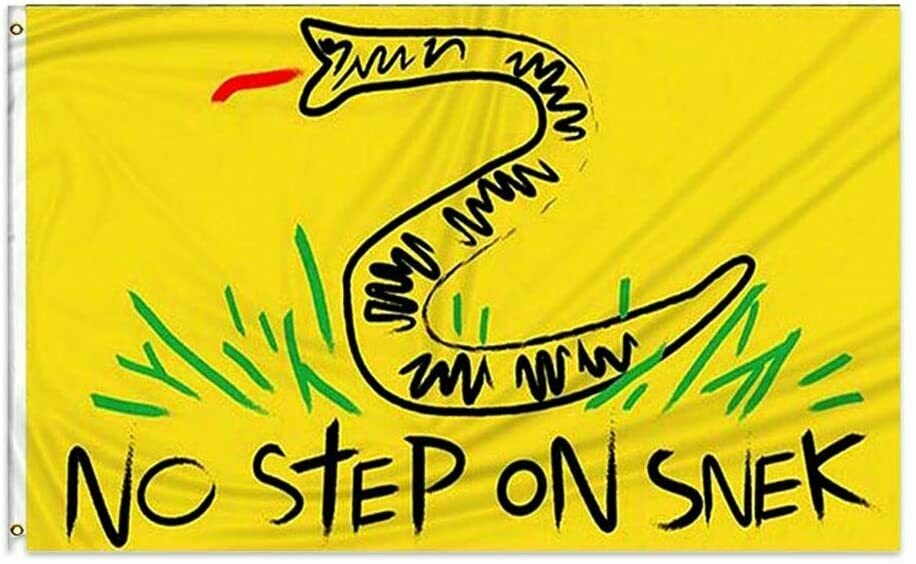 Flags 3X5 No Step on Snek (Yellow)