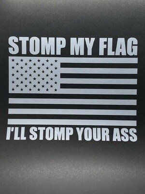 AP Stomp My Flag Decal Small