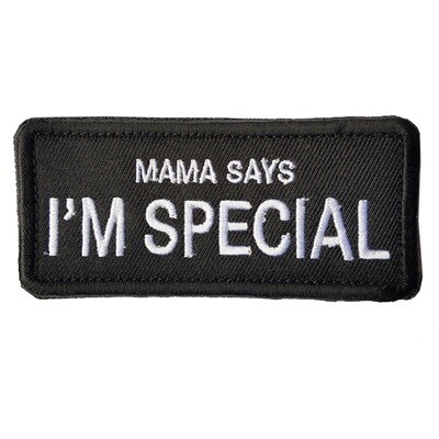 Patches Mama Says I'm Special Black