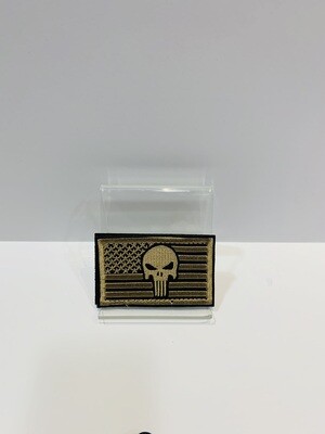Punisher Patches Gold/Blacl Flag