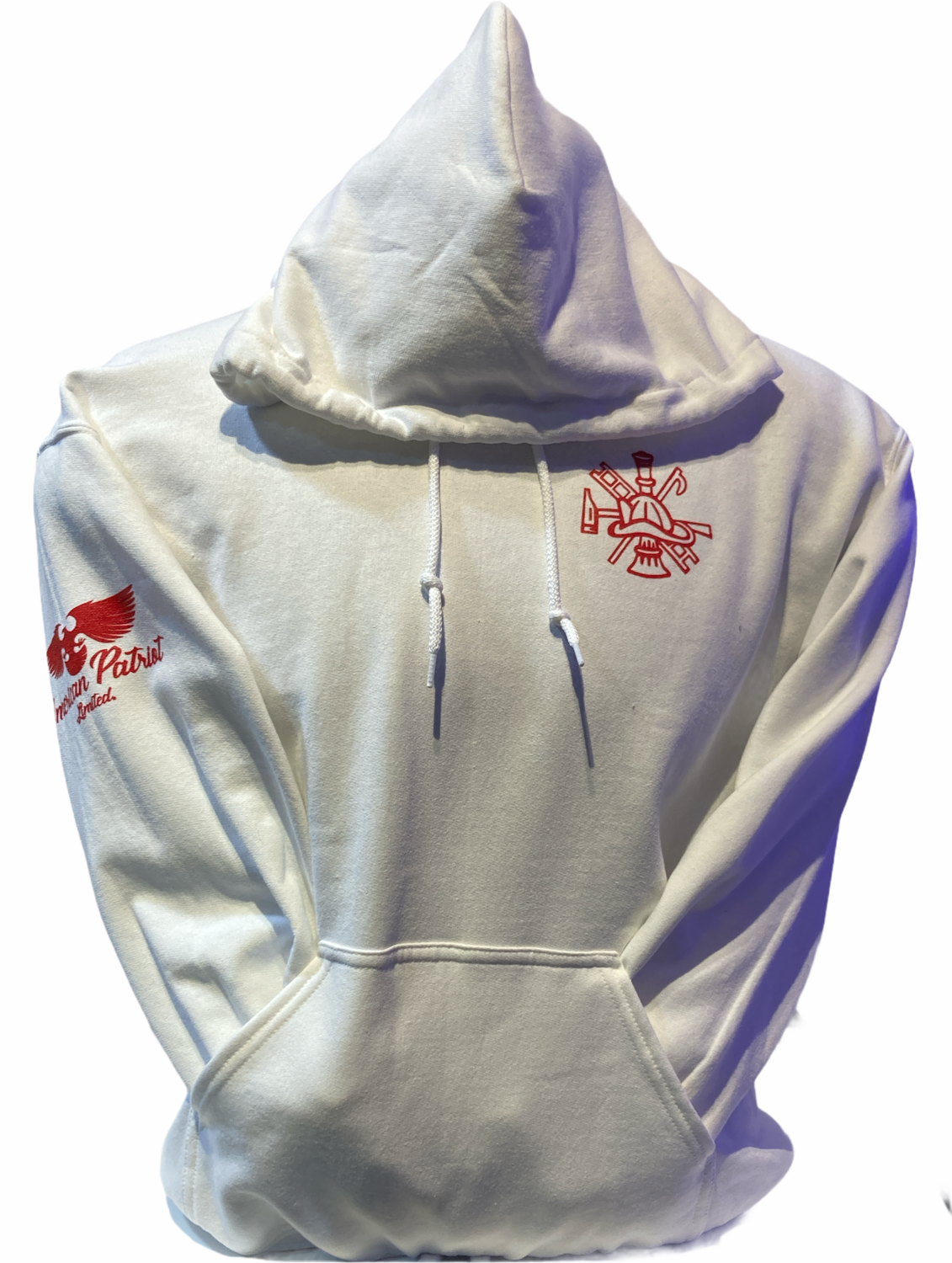 Red Line Hoodie White