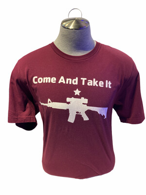 Come And Take It S/S Maroon
