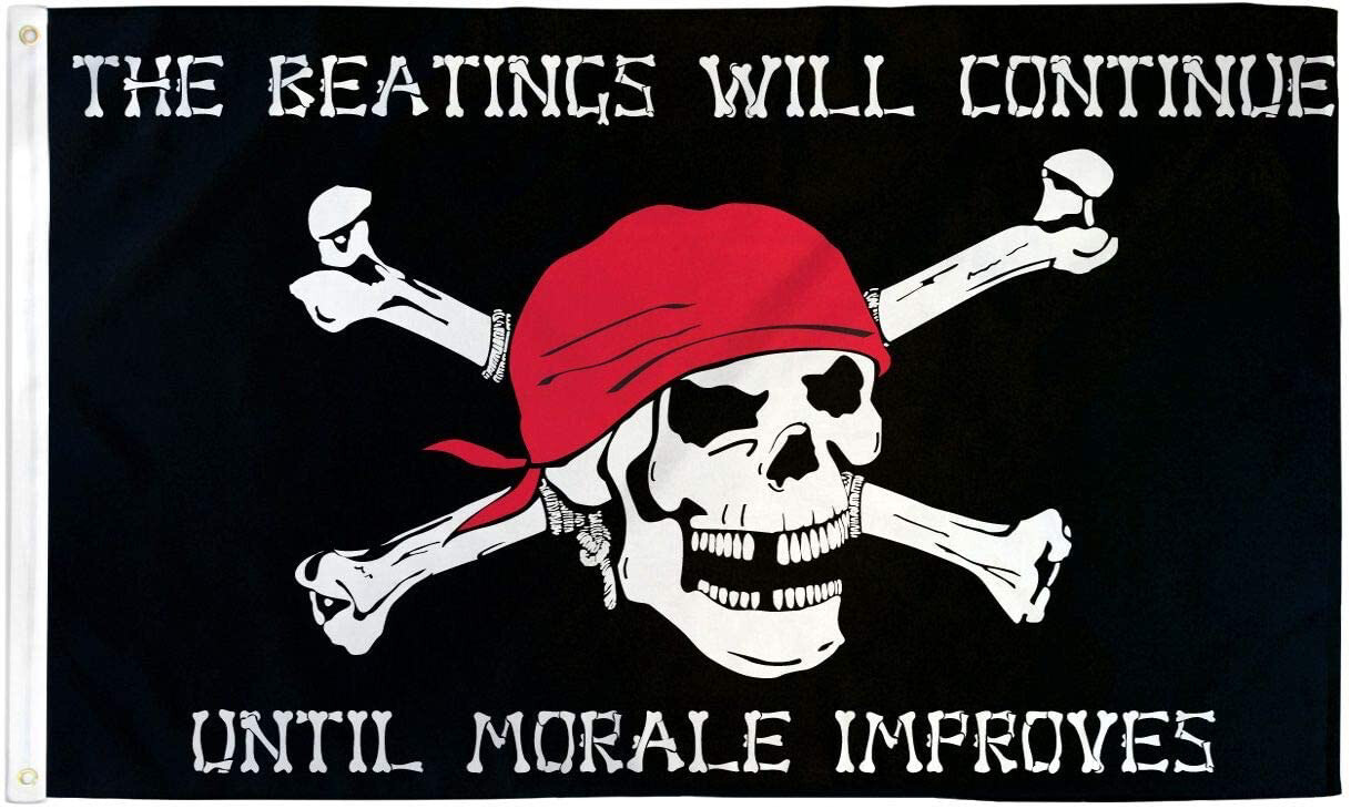 Flags 3X5 Beatings Will Continue