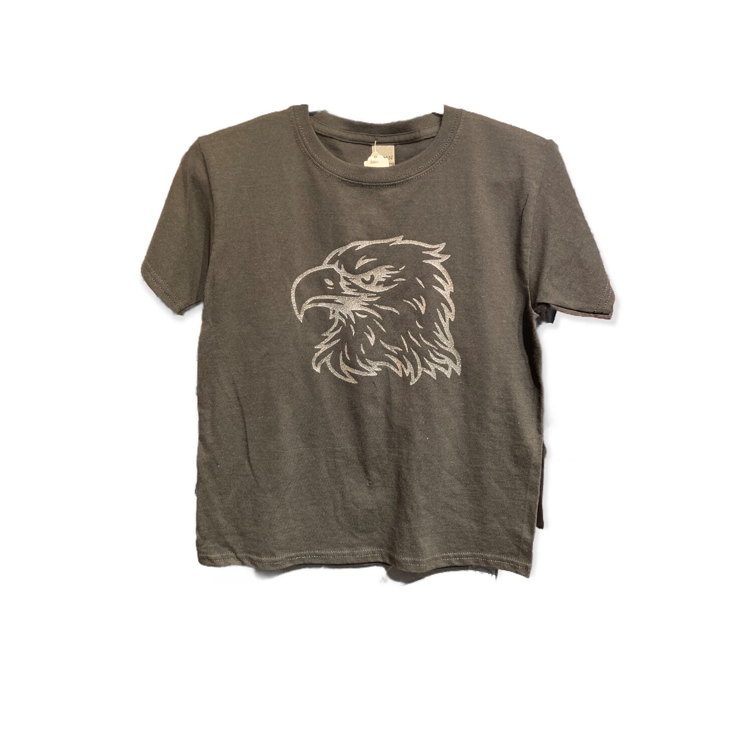 Youth Eagle Head Silver S/S Black