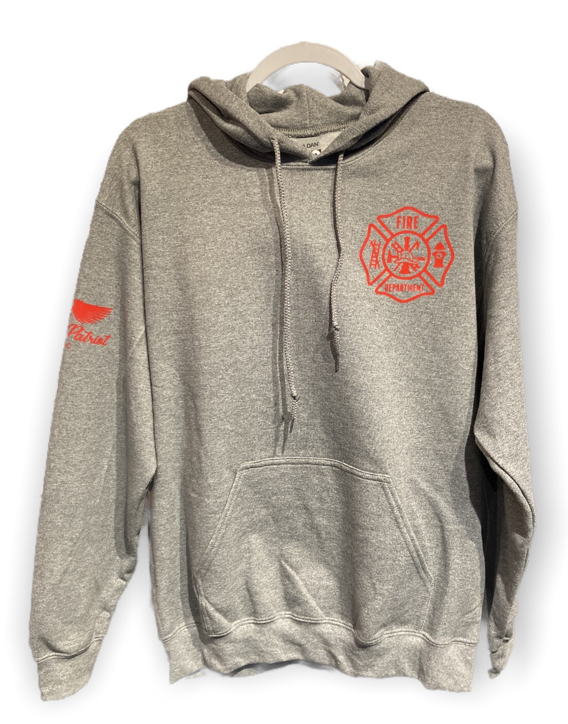 Red Line Hoodie Grey