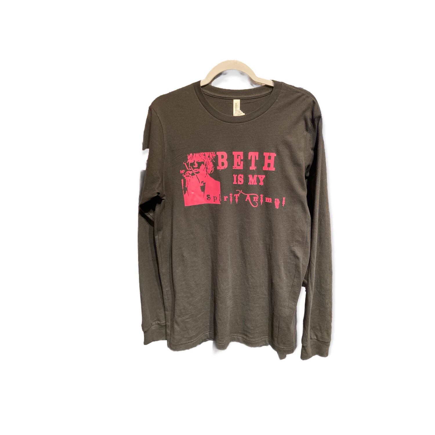 Beth Is My Spirit Animal L/S Black/Pink