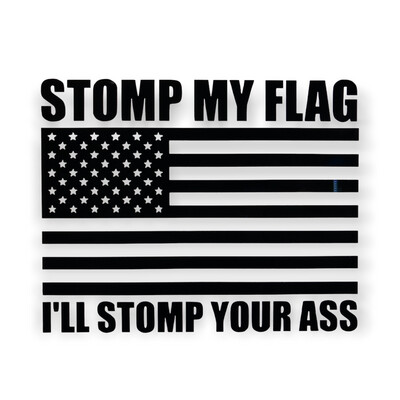 AP Stomp My Flag Decal Small