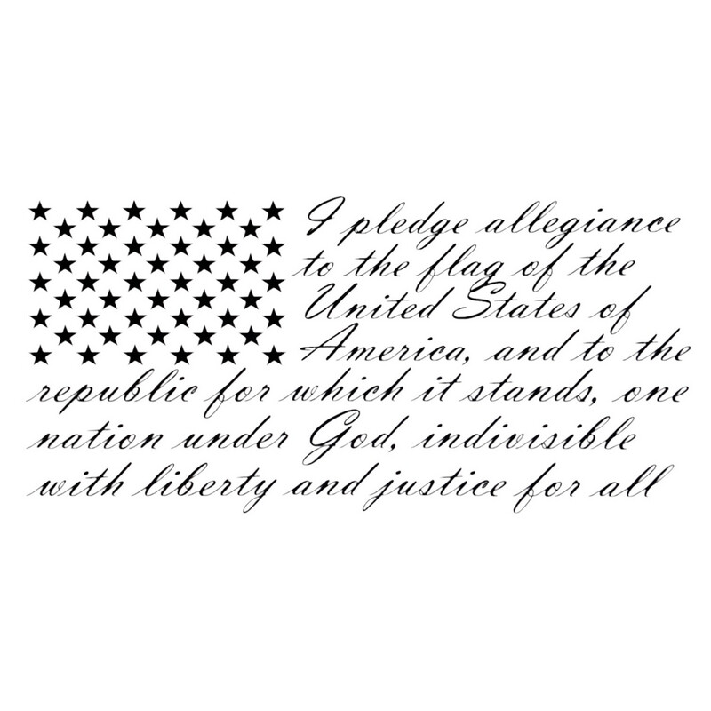 The Pledge 17x30 Decal