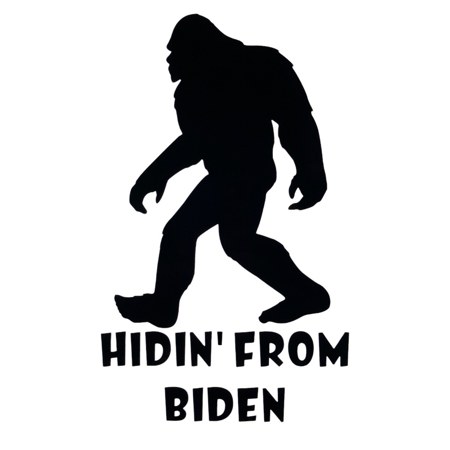 Hidin' From Biden Mini Decal