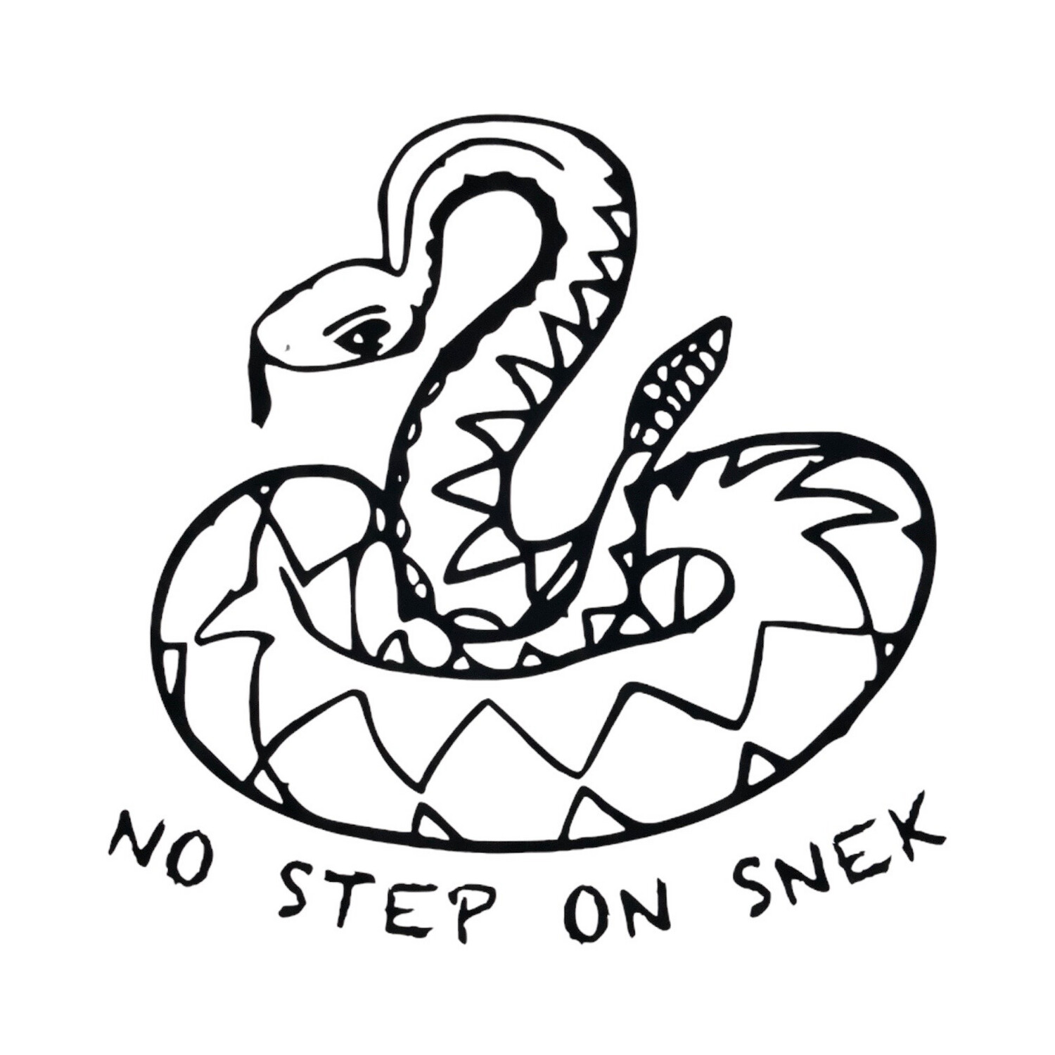 No Step On Snek Decal LG
