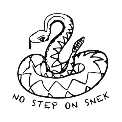 No Step On Snek Decal LG