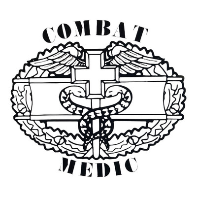 AP Combat Medic Decal lg