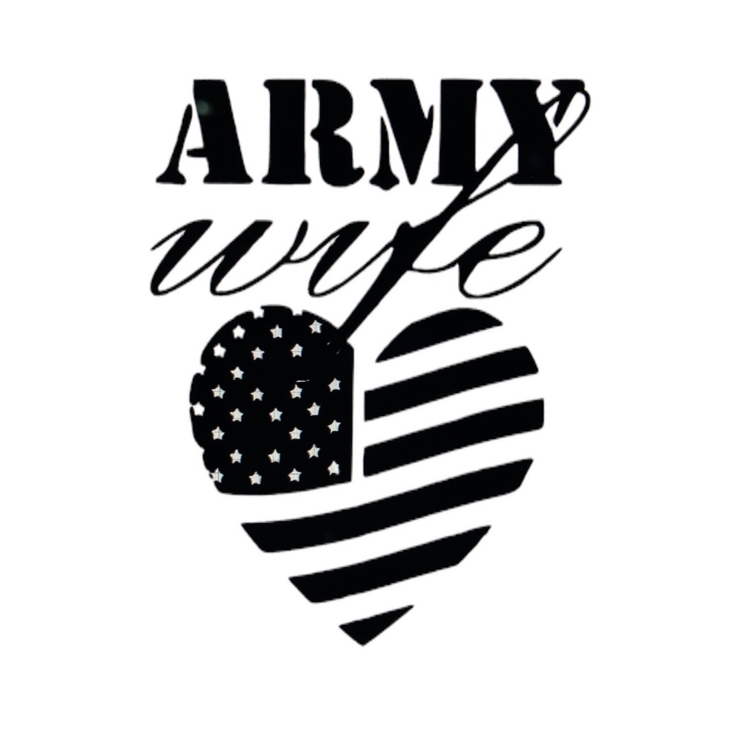 Army Wife Decal 5.5