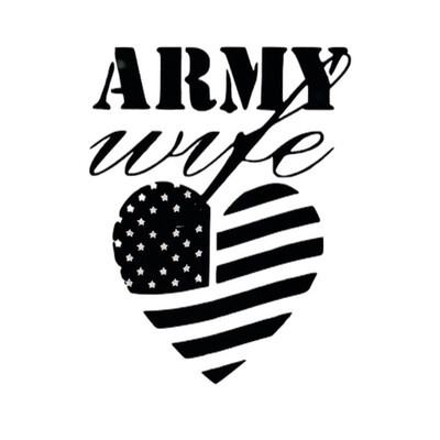 AP Army Wife Decal