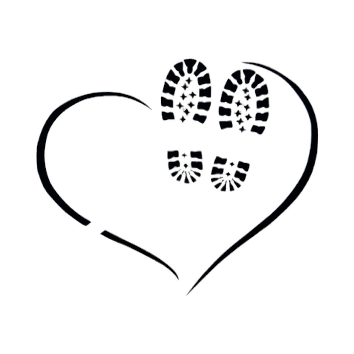 Heart N Boots Decal