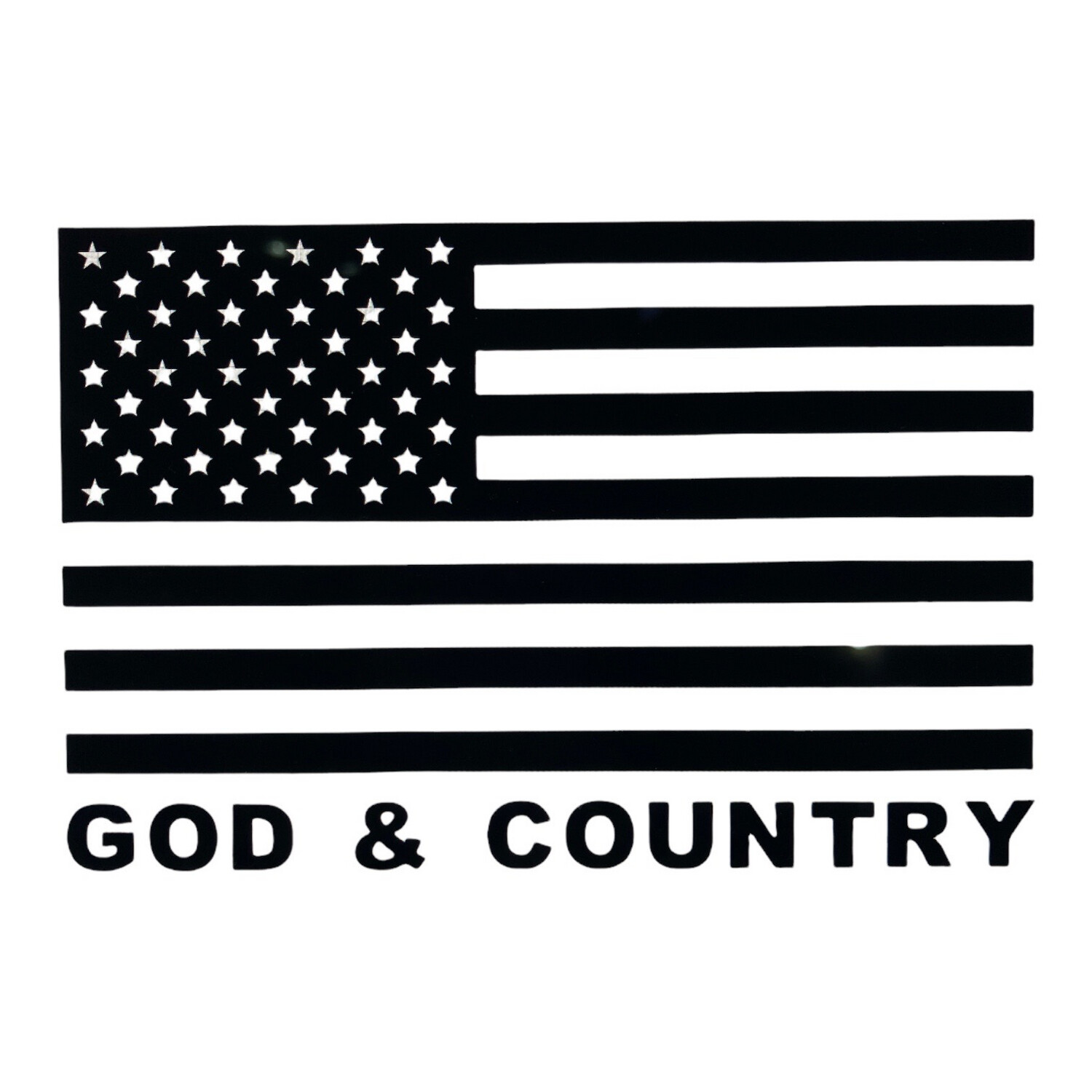 God & Country Decal 8.5