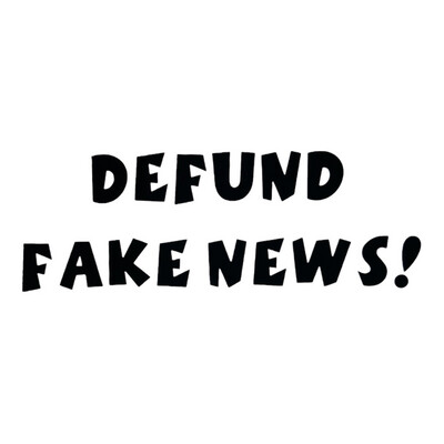 Defund Fake News Decal