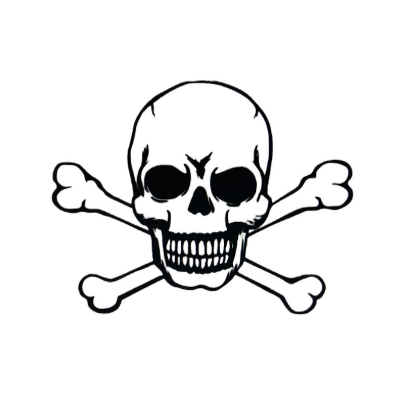 Skull and Crossbones Decal