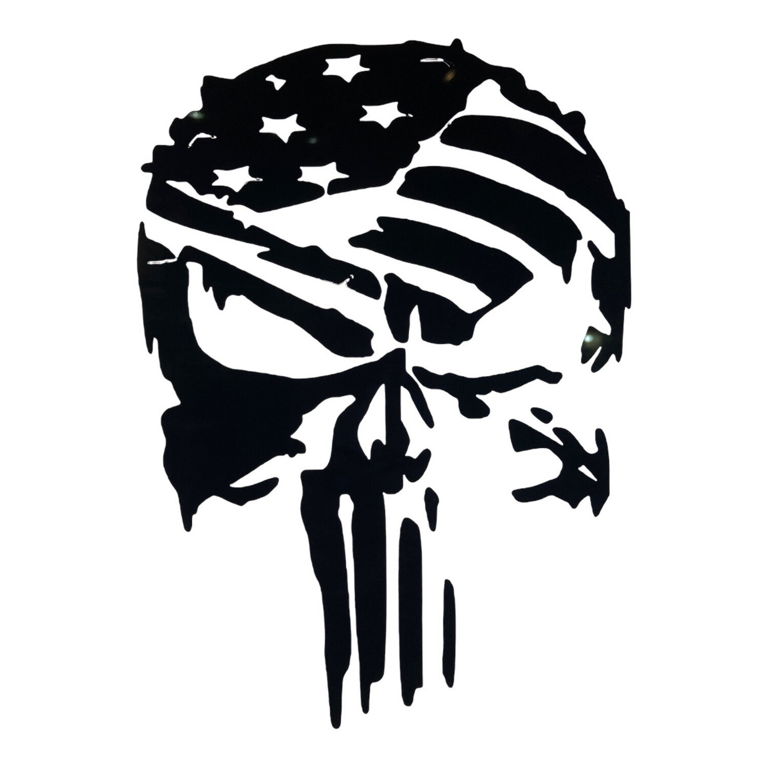 Punisher Tattered Flag Decal