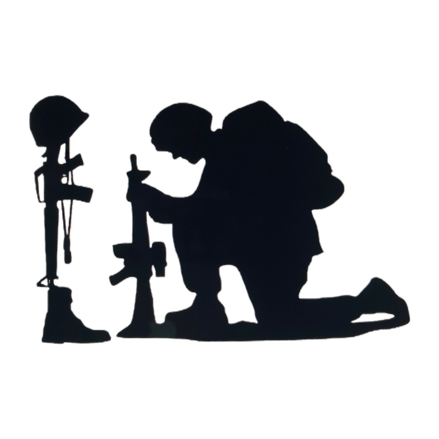 Praying Soldier Decal