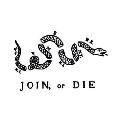 Join or Die Decal