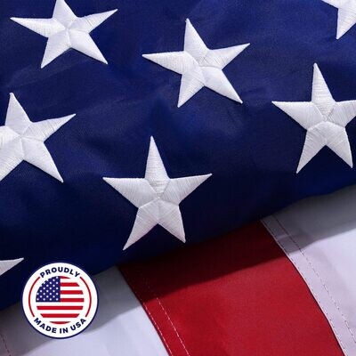 Flags 3X5 USA Made American Embroidered