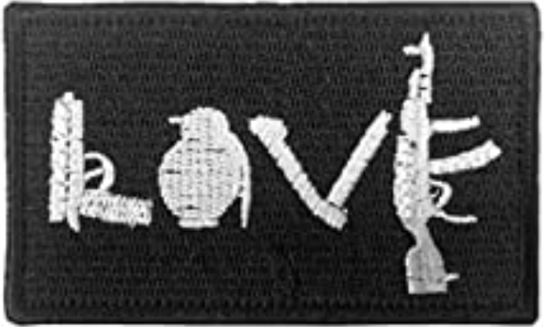 Patches LOVE Guns Black