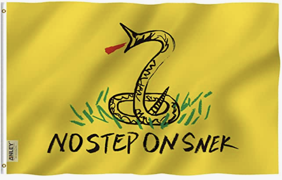 Flags 3X5 No Step on Snek Coiled Yellow