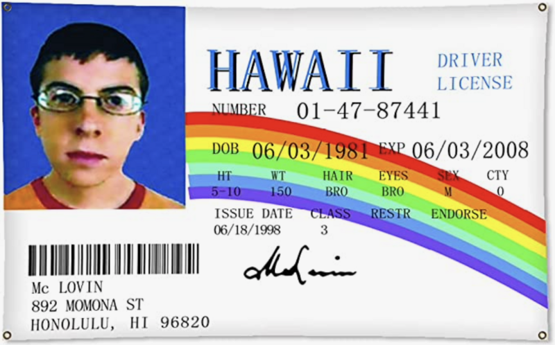 Flags 3X5 McLovin ID