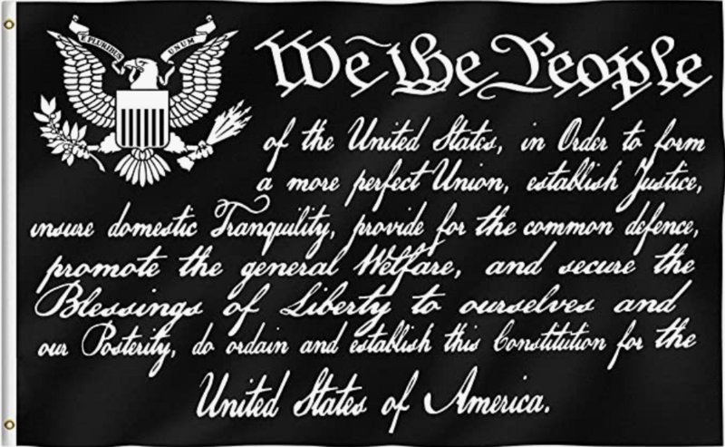 Flags 3X5 We The People Black