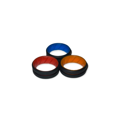 2 Tone Breathable Recessed Silicon Rings