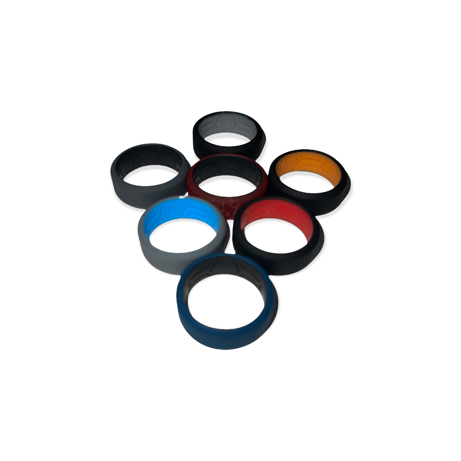 2 Tone Breathable Silicon Rings
